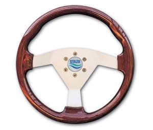 Stazo Stuurwiel 63 Mahonie/zilver 35 Cm Default