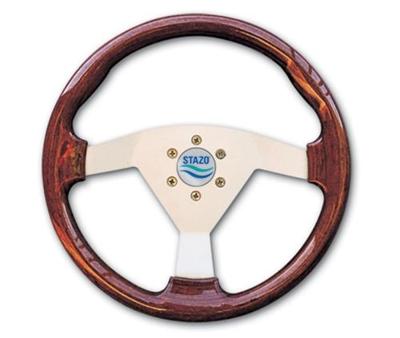 Stazo Stuurwiel 63 Mahonie/zilver 35 Cm Default