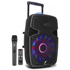 Fenton FT15JB karaoke speaker 800W 15" met LED lichteffecten