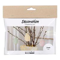 Creativ Company Mini hobbyset decoratie eieren pastelkleuren
