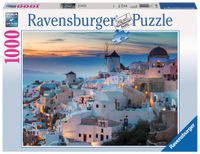 Ravensburger Puzzel 1000 Stukjes Avond In Santorini - thumbnail