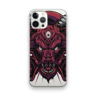 Hell Hound and Serpents: iPhone 12 Pro Transparant Hoesje