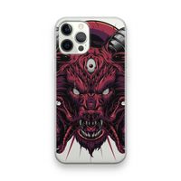 Hell Hound and Serpents: iPhone 12 Pro Transparant Hoesje