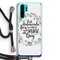 Diamonds: Huawei P30 Pro Transparant Hoesje met koord Diamonds: Huawei P30 Pro Transparant Hoesje met koord