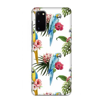 Kleurrijke papegaaien: Volledig geprint Samsung Galaxy S20 Hoesje