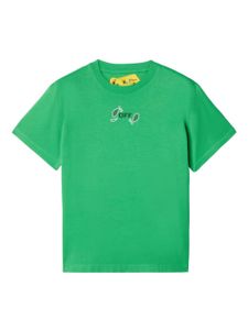 Off-White Kids t-shirt en coton à imprimé bandana - Vert