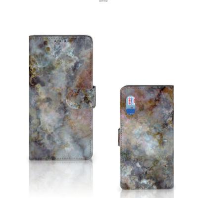 Samsung Xcover Pro | Bookcase | Marmer Grijs