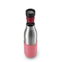 EMSA Bludrop Sleeve N3110800 drinkfles Fitness, Sporten 500 ml Roestvrijstaal Koraal, Roestvrijstaal - thumbnail