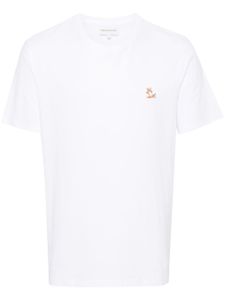 Maison Kitsuné t-shirt en coton à patch Fox - Blanc