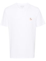 Maison Kitsuné t-shirt en coton à patch Fox - Blanc