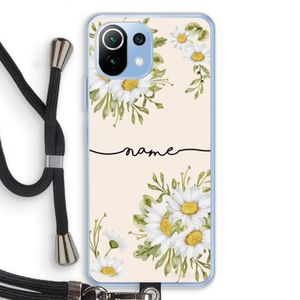 Daisies: Xiaomi Mi 11 Lite Transparant Hoesje met koord