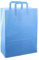 Papieren tas 32x15x43cm 50st licht blauw OP=OP