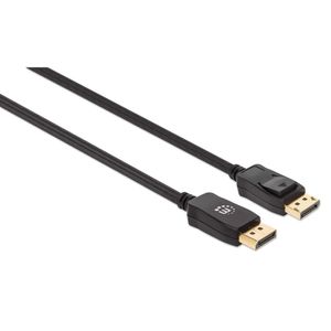 Manhattan 353625 DisplayPort-kabel DisplayPort Aansluitkabel DisplayPort-stekker, DisplayPort-stekker 3.00 m Zwart 8K UHD
