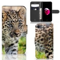 iPhone 7 | 8 | SE (2020) | SE (2022) | Telefoonhoesje | Met pasjeshouder | Baby Luipaard