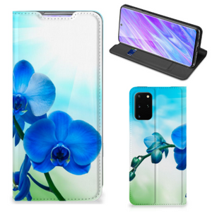 Samsung Galaxy S20 Plus Smart Cover Orchidee Blauw - Cadeau voor je Moeder