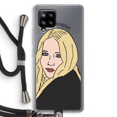 Mary Kate: Samsung Galaxy A42 5G Transparant Hoesje met koord