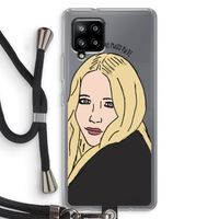 Mary Kate: Samsung Galaxy A42 5G Transparant Hoesje met koord