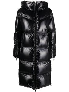 Moncler doudoune à coupe longue - Noir