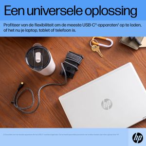 HP 65W USB-C EURO Laptop netvoeding 65 W