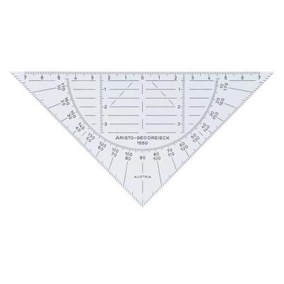 Geodriehoek Aristo 1550 160mm flexibel transparant