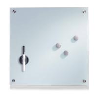Mini whiteboard magnetisch 40 x 40 cm Zeller Present inclusief accessoires - thumbnail