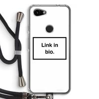 Link in bio: Pixel 3a Transparant Hoesje met koord