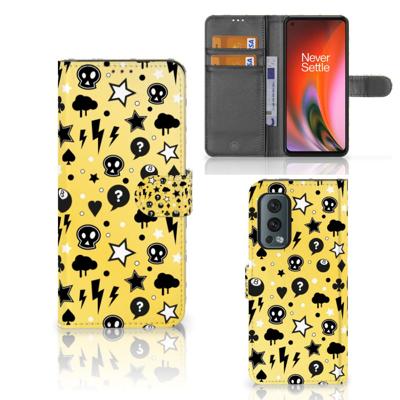 Telefoonhoesje met Naam OnePlus Nord 2 5G Punk Geel Telefoonhoesje met Naam OnePlus Nord 2 5G Punk Geel