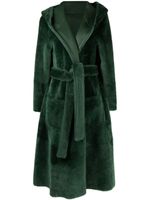 Liska manteau réversible en peau de mouton - Vert