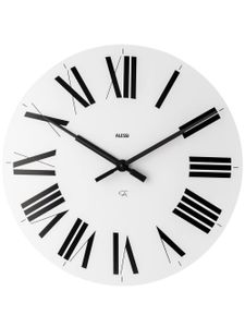 Alessi horloge à chiffres romains - Blanc