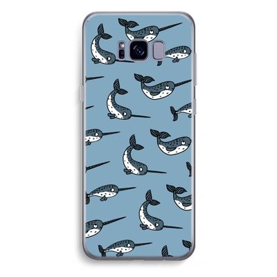 Narwhal: Samsung Galaxy S8 Plus Transparant Hoesje
