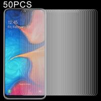 50 stuks 2.5 D niet-volledig scherm gehard glas film voor Galaxy A20e