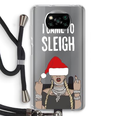 Came To Sleigh: Xiaomi Poco X3 NFC Transparant Hoesje met koord