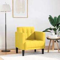 Fauteuil met armleuningen Lichtgeel 53 cm Stof
