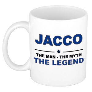 Jacco The man, The myth the legend cadeau koffie mok / thee beker 300 ml