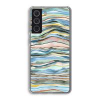 Watercolor Agate: Samsung Galaxy S21 FE Transparant Hoesje