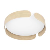 EGLO Valcasotto Plafondlamp - LED - Ø 37 cm - Bruin/Wit - thumbnail