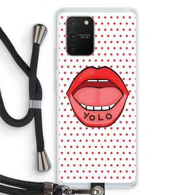 Yolo Denise: Samsung Galaxy S10 Lite Transparant Hoesje met koord