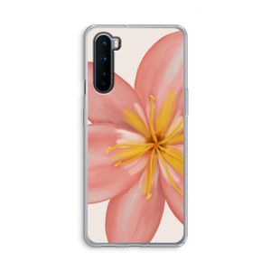 Pink Ellila Flower: OnePlus Nord Transparant Hoesje