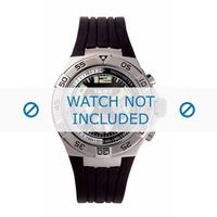 Breil horlogeband TW0068 Rubber Zwart - thumbnail