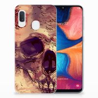 Silicone Back Case Samsung Galaxy A20e Skullhead