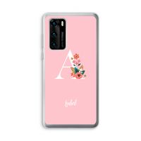 Pink Bouquet: Huawei P40 Transparant Hoesje