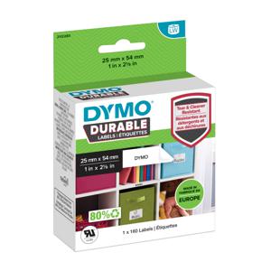 DYMO Rol met etiketten 54 x 25 mm Polypropyleen folie Wit 160 stuk(s) Permanent hechtend 2112283 Universele etiketten, Adresetiketten