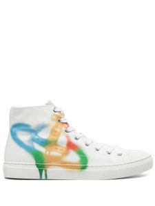 Vivienne Westwood baskets montantes Plimsoll - Blanc