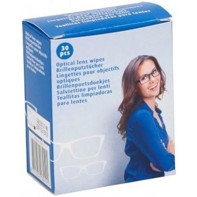 Brillendoekjes - 30x - schoonmaakdoekjes - brillen poetsdoekjes