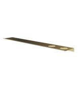 Hotbath &More Planchet 80 cm inclusief bevestigings rails met 2 uitsparingen voor een zeepdispenser of beker Geborsteld messing PVD