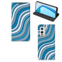 OnePlus 9 | Hoesje met Magneet | Waves Blue