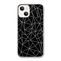 Geometrische lijnen wit: iPhone 13 Transparant Hoesje