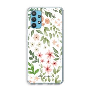 Botanical sweet flower heaven: Samsung Galaxy A32 4G Transparant Hoesje