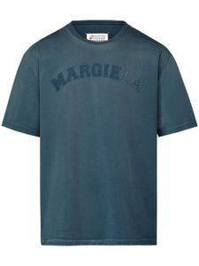 Maison Margiela t-shirt en jersey à logo appliqué - Bleu