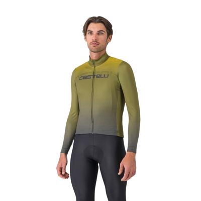 Castelli Apice Thermal fietsshirt lange mouw blue mango heren L